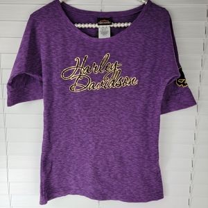 HARLEY DAVIDSON Purple Top with Florida USA on Back
